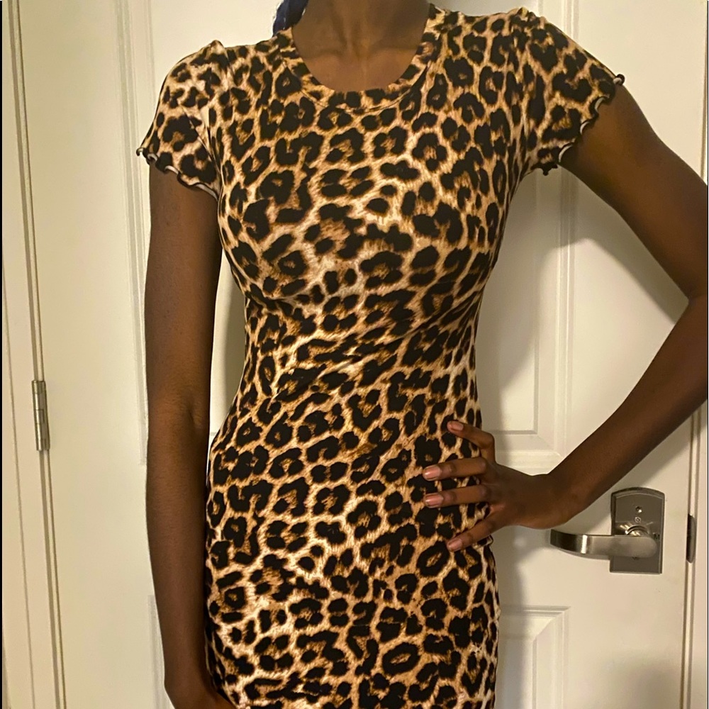 Cheetah Print Bodycon Dress